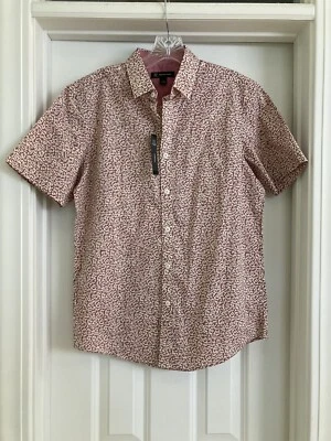 INC International Concepts Hombre Camisa Abotonada Talla S Nueva Con Etiquetas Manga Corta Púrpura Foto 1 de 4