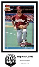 1991 Topps #159 Joe Boever Philadelphia Phillies ~A5E