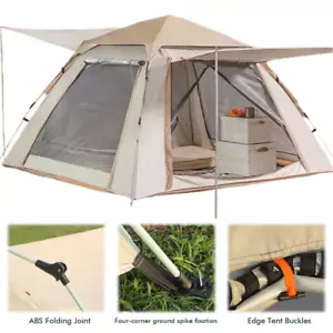 Easy Up Camping Tents Automatic Quick Opening for Camping Hiking & Traveling - Picture 1 of 10