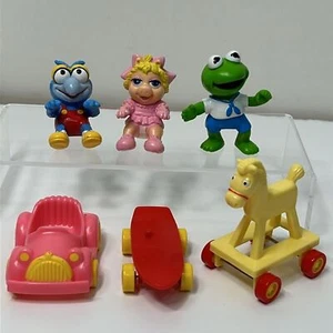 Vtg McDonalds Happy Meal Muppet Lot Babies Rocking Horse Gonzo Kermit Ms Piggy - Picture 1 of 7