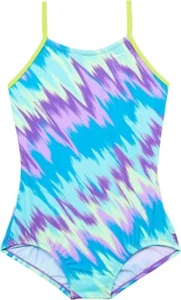 Nike L101402 Girls Blue Immiscible Cross-Back One-Piece Swimsuit Size S 8-10 Y - Picture 1 of 4