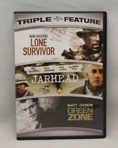 Lone Survivor, Jarhead, Green Zone, DVD Mark Wahlberg Jake Gyllenhaal Jamie Foxx - Imagen 1 de 4