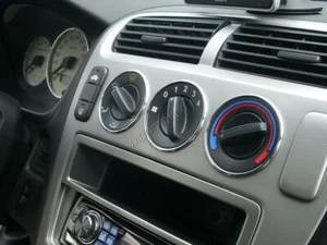 For Honda Civic Type-R 01-06 Polished Aluminium Heater Control Surrounds Rings  - Bild 1 von 8