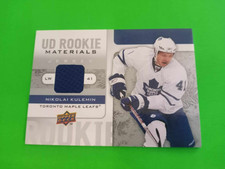 NIKOLAI KULEMIN #RM-NK 2008 09 UPPER DECK ROOKIE MATERIALS JERSEY LEAFS NM-MT