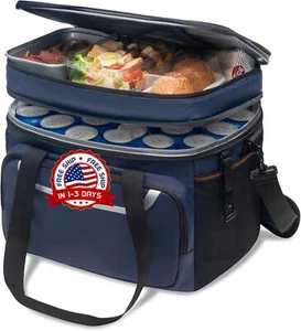 Mochila Termica Aislada 9.35 Gallon Para Comida Caliente Y Fria Hielera Portatil - Picture 1 of 8