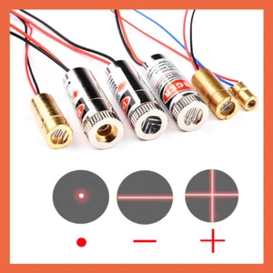 Lasermodul rotes Kreuz Haarlinie Punkt Diode fokussierbare Linse 650nm 5mW 3V 5V - Bild 1 von 19