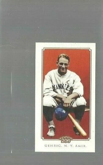 2010 Topps 206 Mini American Caramel #182 Lou Gehrig (ref 111249) - Image 1 of 1