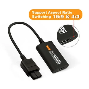 HDMI Converter 1080P Retro Gaming Machine Video Adapter for N64/SNES/SFC/NGC - Picture 1 of 8