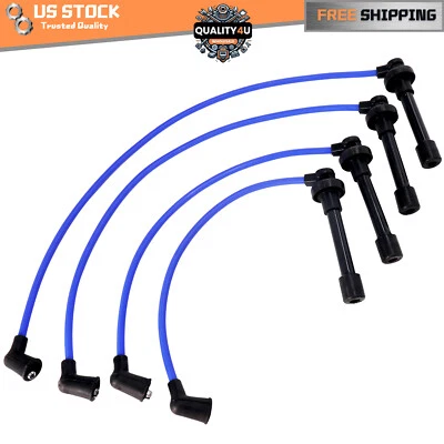 New 4 x Spark Plug Wires Fits Honda Civic del Sol 1.6L L4 1.5L 32722P2FA03 Foto 1 de 4