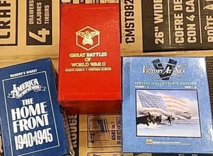 The Home Front/Victory At Sea/Greatest Battles WW2-- VHS - Picture 1 of 11