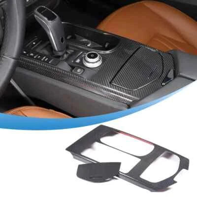 Panel de cambio de marchas central de fibra de carbono real para Maserati Ghibli 2014-23 Foto 1 de 4