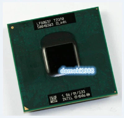 Intel Pentium M T2390 SLA4H 1.86G 1M 533 Socket P CPU LF80537GE0361M - Image 1 of 3