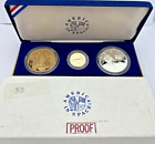 1988 Young Astronauts America In Space 3 Coin Gold Silver Bronze Proof Set