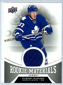 2016-17 Upper Deck Materials Kasperi Kapanen Rookie Jersey #RM-KK Toronto Maple
