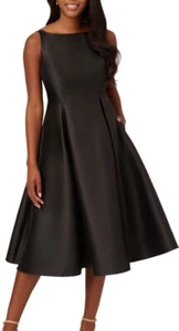 Brand New! Mikado Fit & Flare Midi Dress Adrianna Papell MSRP $160 - Picture 1 of 6