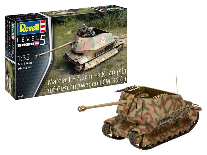 Revell 03292 - 1/35 Marder I Su Base FCM 36 - Nuovo - Immagine 1 di 1