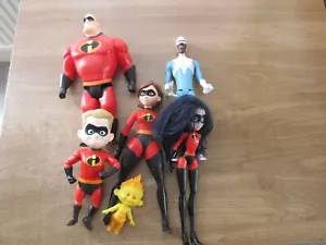 6 DISNEY INCREADABLES 12 ZOLL FIGUREN SUPERHELD / VILLIAN MANN JUNGE MÄDCHEN VILLAN - Bild 1 von 3