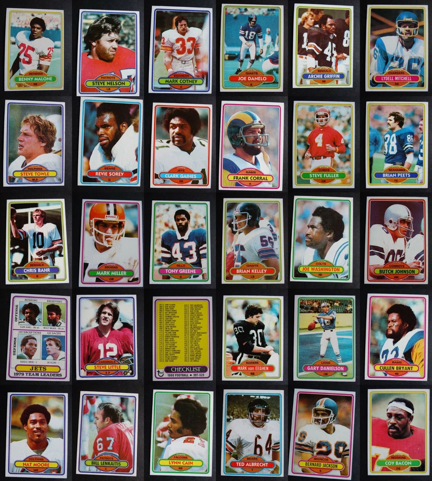 1980 Topps Football Cards Complete Your Set You U Pick From List 401-528 - Image 1 of 1