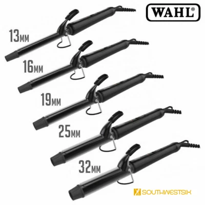 WAHL CURLING TONGS 200°C IRON CERAMIC STYLER CURLER 13MM 16MM 19MM 25MM 32MM - Image 1 of 2