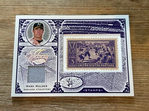 2004 Leaf Century Stamps #S-71 Mark Mulder Stamp Jersey Relic #d 15/39 RARE - Picture 1 of 2