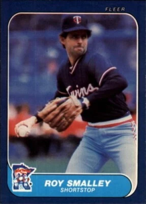 1986 Fleer Minnesota Twins Baseball Card #404 Roy Smalley - Image 1 of 2
