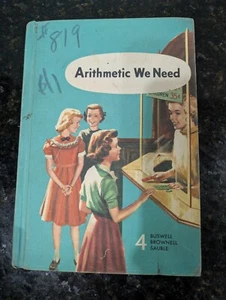 Arithmetik Wir brauchen 1955 Schule Mathe Lehrbuch Buswell Brownell Sauble HC mit Papier - Bild 1 von 6