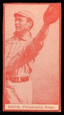 1910 E-Unc Candy Box Davis Baseball Card Red Variety 