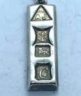 Vintage srebrna bransoletka charm wisiorek wlewka 4 gramy biżuteria apex 1977