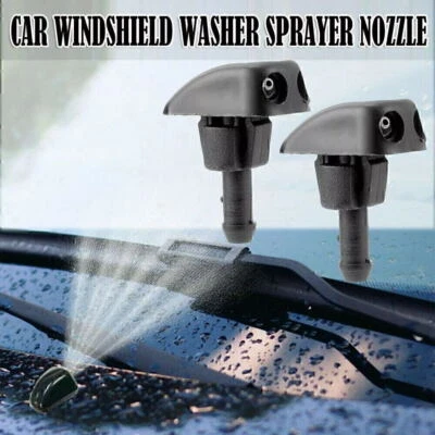 2x Car Window Windshield Washer Spray Wiper Sprinkler Nozzle Universal Plastic - Image 1 of 4