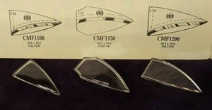 MINERAL GLASS G-S CMF1100 CMF1150 CMF1200 HILTON ENICAR ARROW SPEAR CRYSTAL - Picture 1 of 1