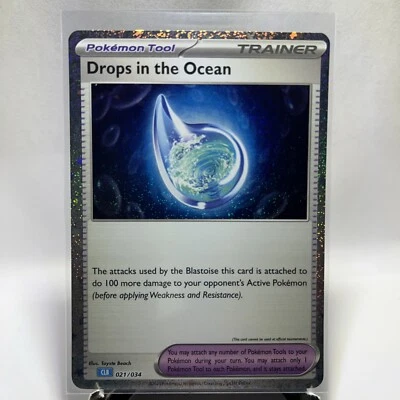 Drops in the Ocean 021/034 Trading Card Game Classic Holo - Image 1 of 4