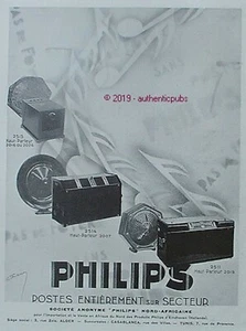 PHILIPS WERBUNG SECTOR POST LAUTSPRECHER 2515 2514 2511 VON 1930 AD PUB - Bild 1 von 1