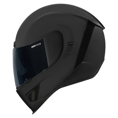 Icon Airform Dark -Rubatone Black Motorcycle Helmet - All Sizes - Image 1 of 4