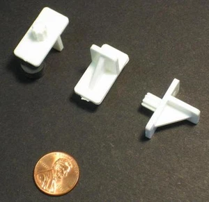 #57011 REPOSAESTANTES DE PLÁSTICO, BLANCO, VÁSTAGO DE 1/4" - Imagen 1 de 1