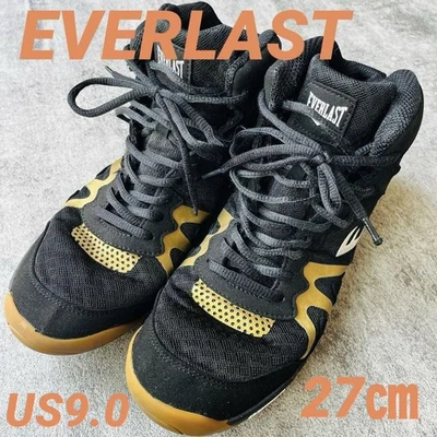 Zapatos de Boxeo Everlast Low Top Negro Malla Gamuza Suela Michelin Talla US 9 UK 85 Foto 1 de 4