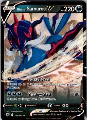 Hisuian Samurott V 101/189 SWSH10: Astral Radiance Ultra Rare - NM - Image 1 of 2