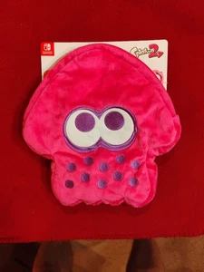 Nintendo Switch Splatoon 2 Hori Pink Squid Plush Pouch With Shoulder Strap - NEW - Picture 1 of 3