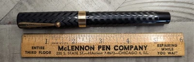 Sheaffer #8 Негабаритная винтажная перьевая ручка ранний широкий золотой наполнитель огромный! - Изображение 1 из 4