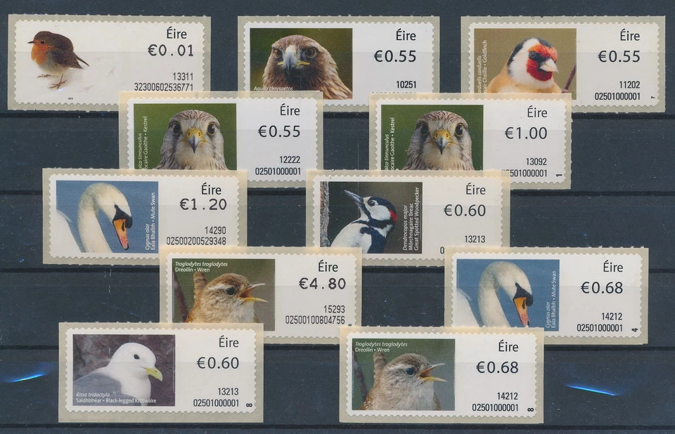 LS67364 Ireland self-adhesives animals fauna flora birds fine lot MNH - Image 1 of 1