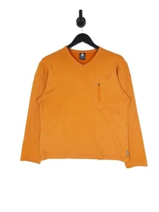 Y2K Nike ACG Dri-Fit Top Size Small In Orange Men's Long Sleeve Outdoors - Picture 1 of 6