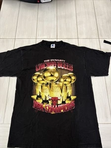 Camisa De Colección Años 90 Chicago Bulls Starter 1997 Championship Dynasty Hecha en EE. UU. Negra LG - Imagen 1 de 7