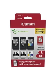 Canon PG540 L CL541 XL pakiet korzyści 2 wkłady atramentowe większy zasięg L/LX (Sc - Zdjęcie 1 z 8