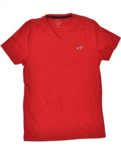 HOLLISTER Mens T-Shirt Top Small Red Cotton BJ14 - Picture 1 of 3