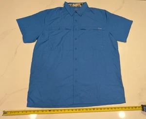 GameGuard Men's Shirt 2XL XXL Deep Water Blue MicroFiber Polyester  -T - Picture 1 of 7