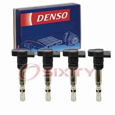 4 pc Denso Direct Ignition Coils for 2000-2005 Volkswagen Passat 1.8L L4 vb - Image 1 of 4