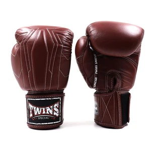Twins Muay Thai Boxing Gloves Dark Brown - Picture 1 of 3