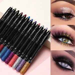 Mujeres Mascaradas Cosméticas 1 Pieza Lentejuelas Sombra de Ojos Pluma Fiestas Temáticas Halloween - Imagen 1 de 48