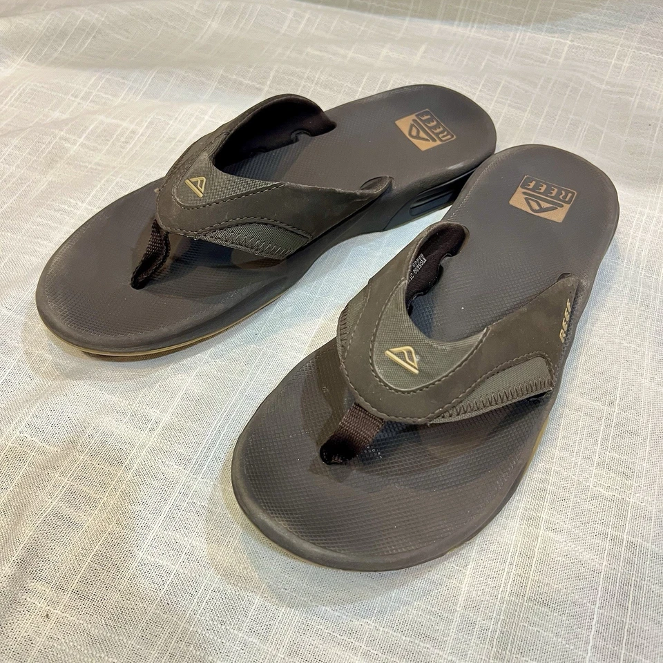 Sandalias REEF Fanning Chanclas con Suela Abridor de Botellas Playa Pesca Lago Para Hombres 11 Foto 1 de 4