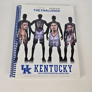 Guía de medios de baloncesto de Kentucky 2017-18 para hombre abraza el desafío encuadernado en espiral - Imagen 1 de 2