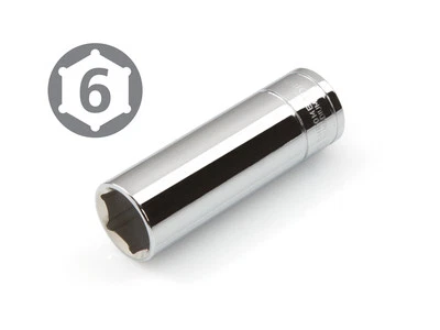 TEKTON  3/8-Inch Drive by 15 mm Deep Socket, Cr-V, 6-Point - Image 1 of 2